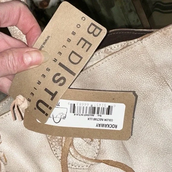 NWT Bed Stu Leather Rockaway Shoulder Crossbody Bag Tote Nectar Lux MSPR $345 - Picture 4 of 15